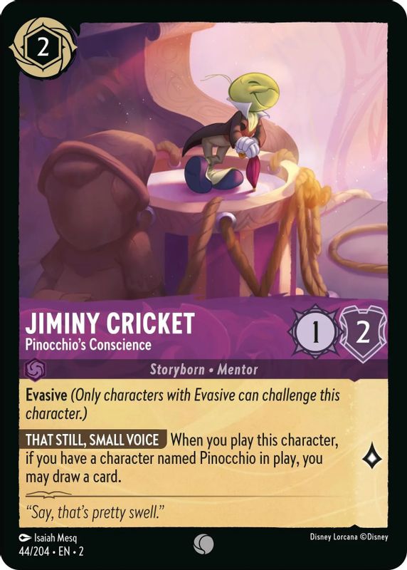 Jiminy Cricket - Pinocchio's Conscience - 44/204 - Common