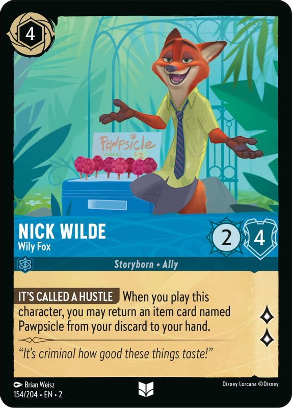 Nick Wilde - Wily Fox - 154/204 - Uncommon