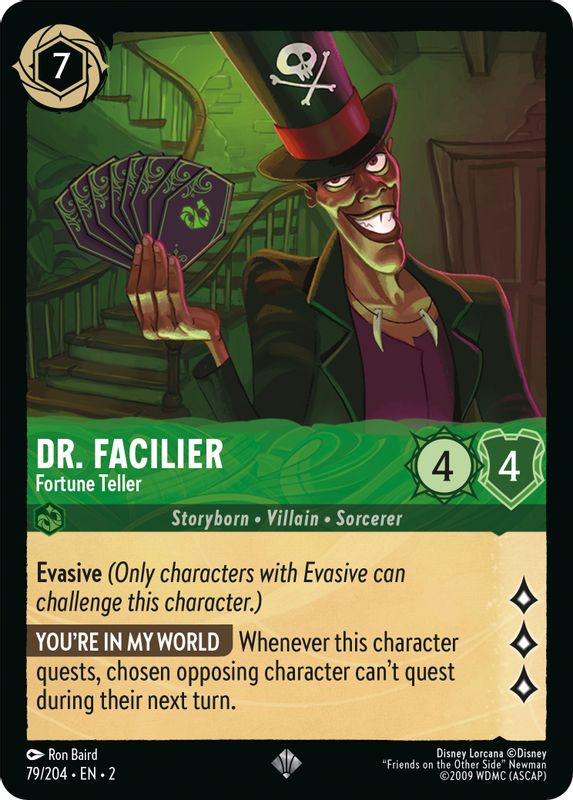 Dr. Facilier - Fortune Teller - 79/204 - Super Rare