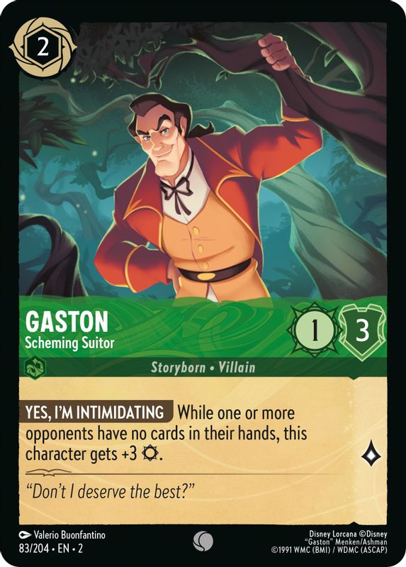 Gaston - Scheming Suitor - 83/204 - Common