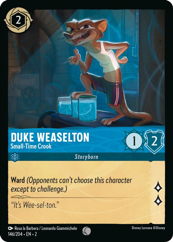 Duke Weaselton - Small-Time Crook - 146/204 - Common