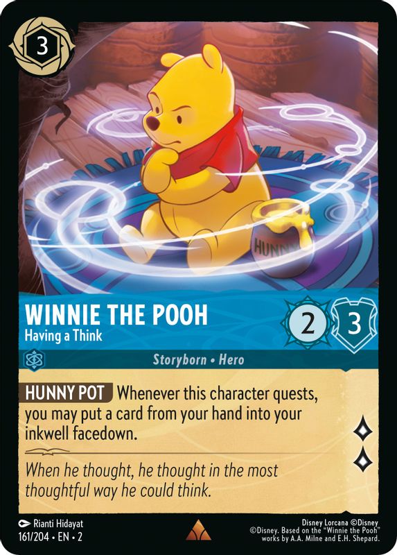 Winnie the Pooh - Having a Think - 161/204 - Rare