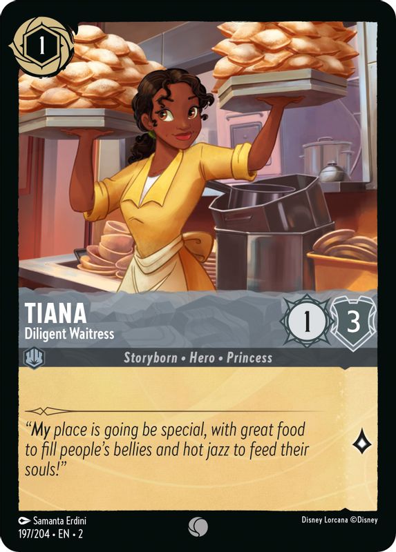 Tiana - Diligent Waitress - 197/204 - Common