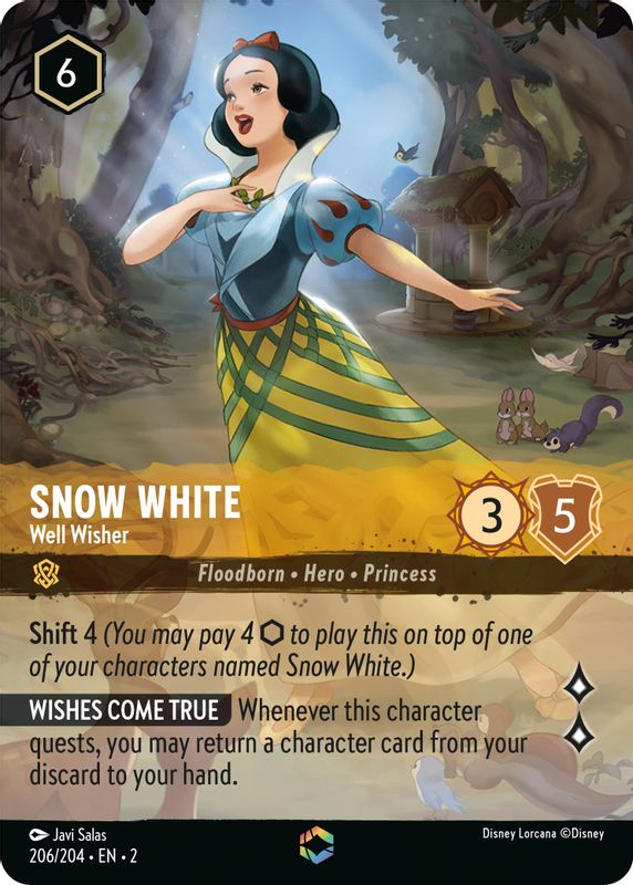 Snow White - Well Wisher (Alternate Art) - 206/204 - Enchanted