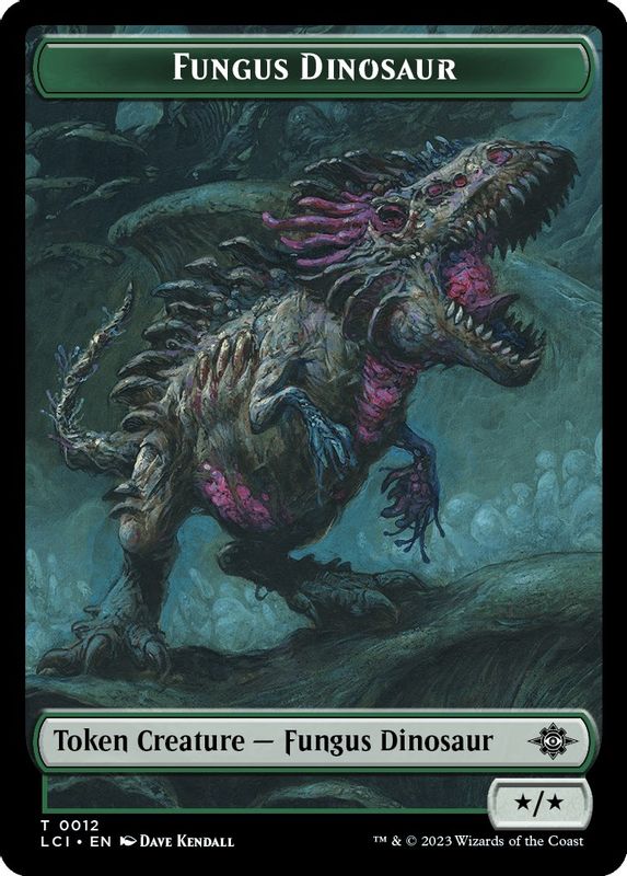 Fungus Dinosaur // Gnome Soldier Double-Sided Token - 12 // 3 - Token