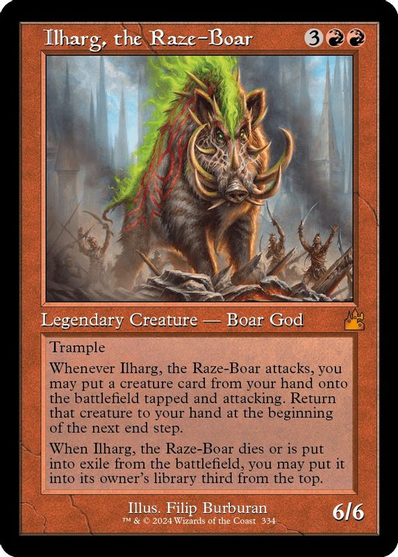 Ilharg, the Raze-Boar (Retro Frame) - 334 - Mythic