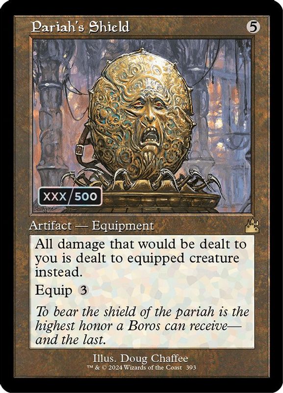 Pariah's Shield (Retro Frame) (Serial Numbered) - 393 - Rare