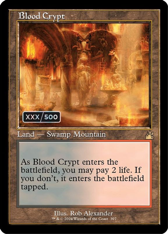 Blood Crypt (Retro Frame) (Serial Numbered) - 397 - Rare