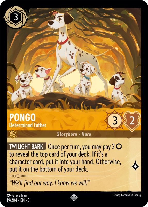 Pongo - Determined Father - 19/204 - Super Rare