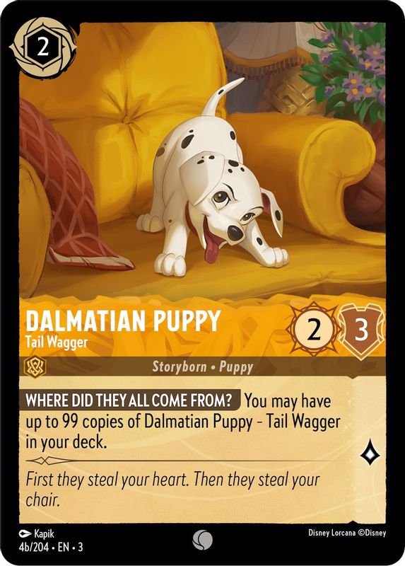Dalmatian Puppy - Tail Wagger (4b/204) - 4b/204 - Common