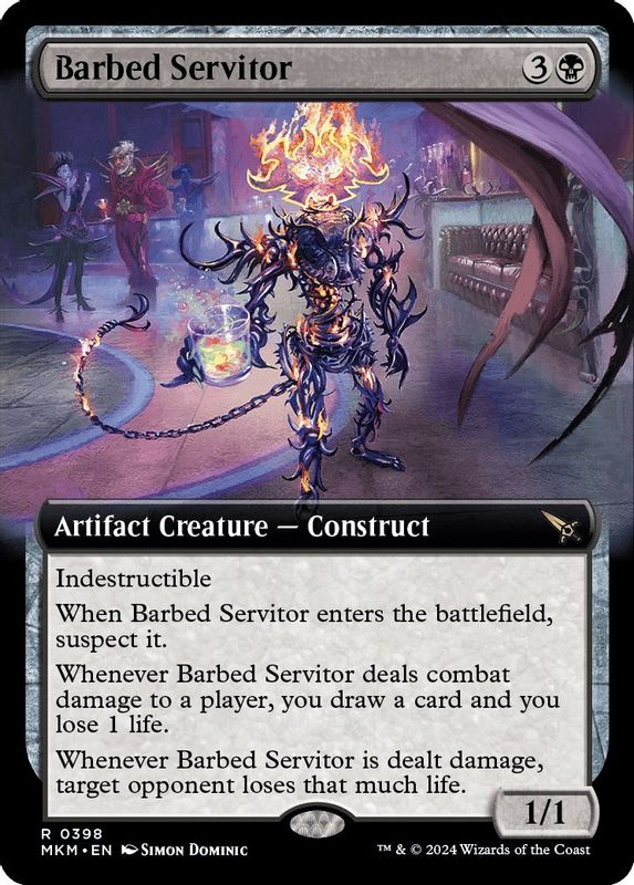 Barbed Servitor (Extended Art) - 398 - Rare