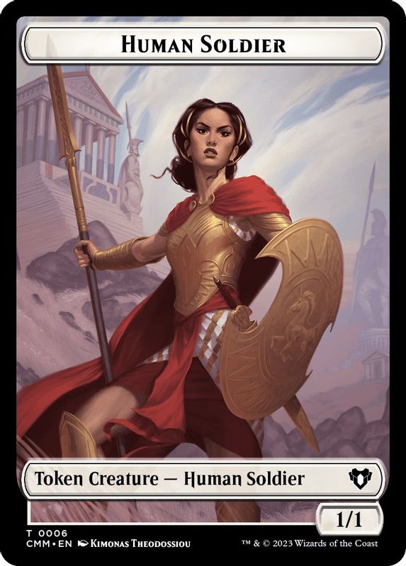 Human Soldier // Knight Double-Sided Token - 6 // 7 - Token