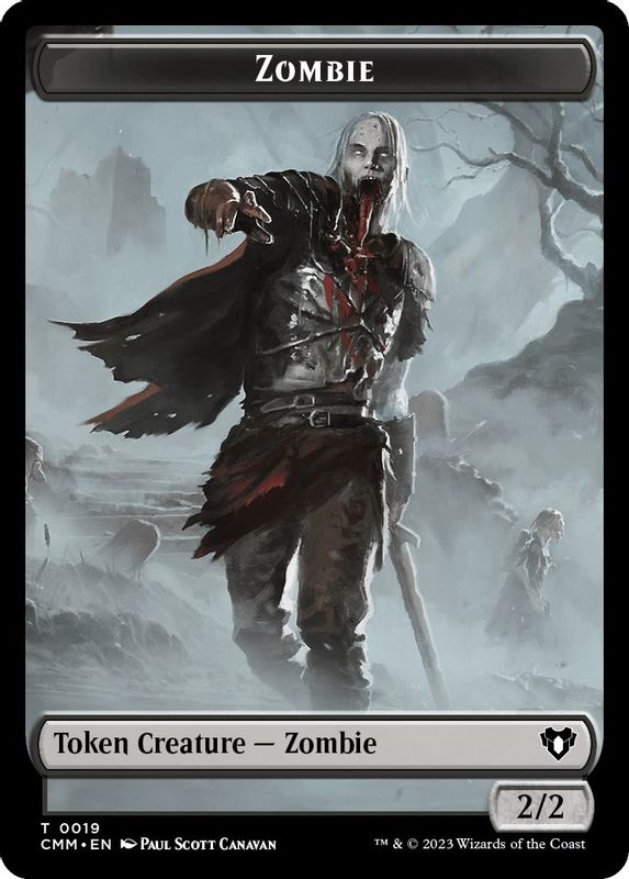 Zombie (0019) // Kor Soldier Double-Sided Token - 19 // 8 - Token