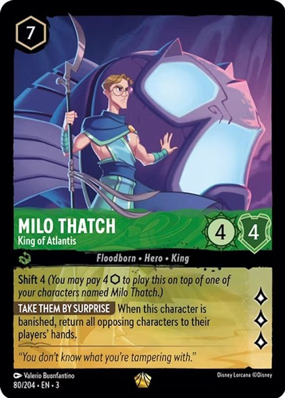 Milo Thatch - King of Atlantis - 80/204 - Legendary