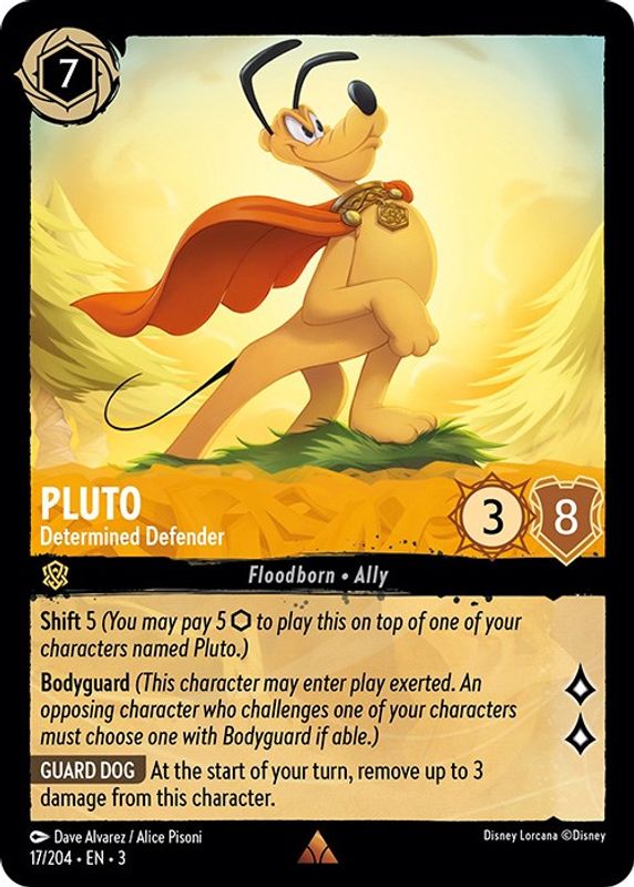 Pluto - Determined Defender - 17/204 - Rare