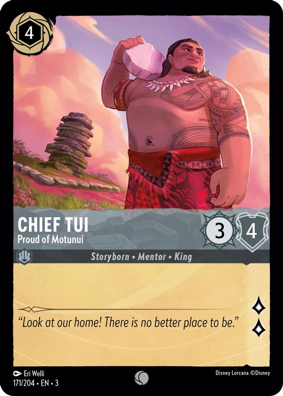 Chief Tui - Proud of Motunui - 171/204 - Common