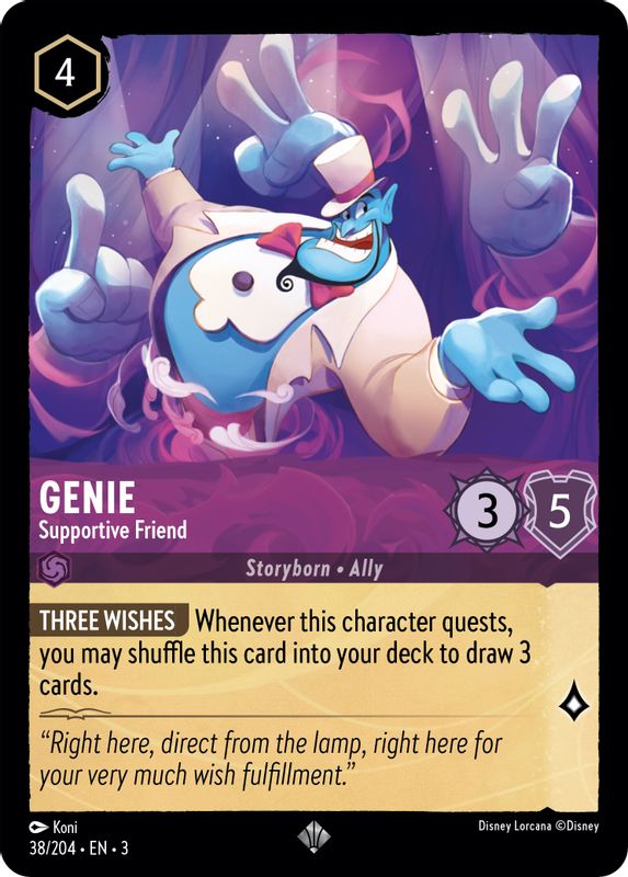 Genie - Supportive Friend - 38/204 - Super Rare