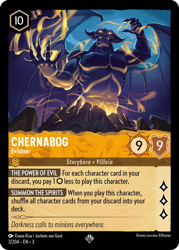 Chernabog - Evildoer - 3/204 - Super Rare