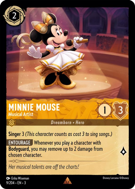 Minnie Mouse - Musical Artist - 9/204 - Rare