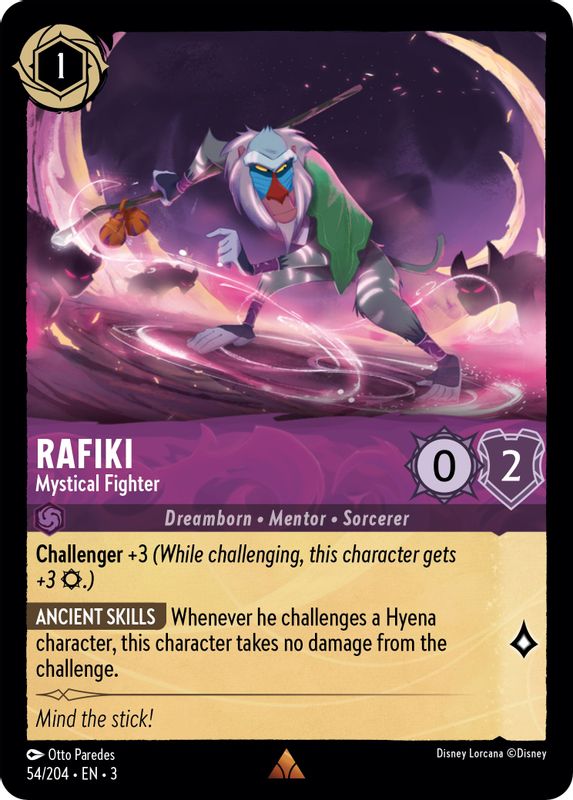Rafiki - Mystical Fighter - 54//204 - Rare