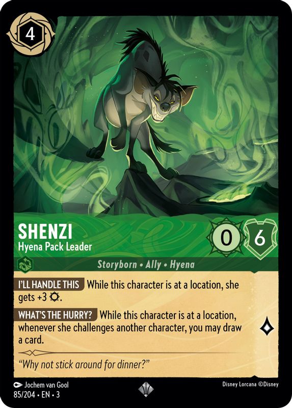 Shenzi - Hyena Pack Leader - 85//204 - Super Rare