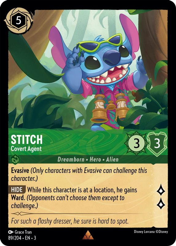Stitch - Covert Agent - 89//204 - Rare