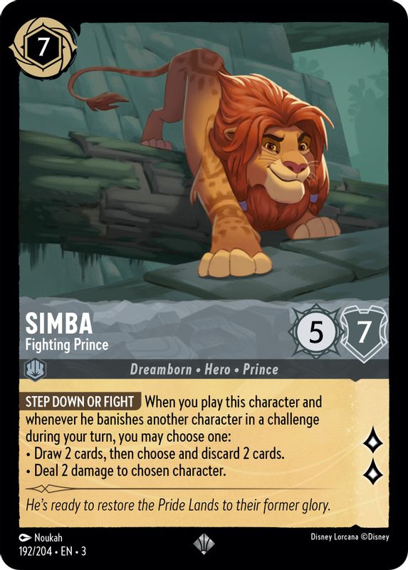 Simba - Fighting Prince - 192/204 - Super Rare