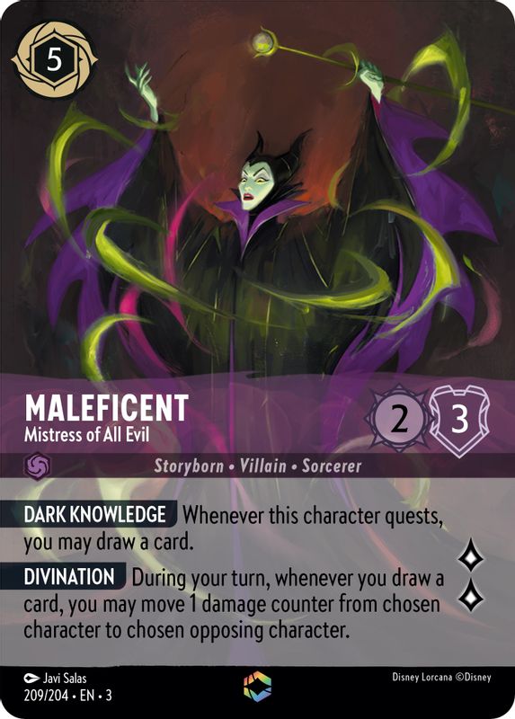 Maleficent - Mistress of All Evil (Alternate Art) - 209/204 - Enchanted