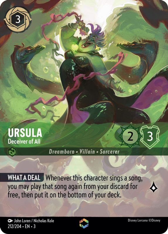 Ursula - Deceiver of All (Alternate Art) - 212/204 - Enchanted