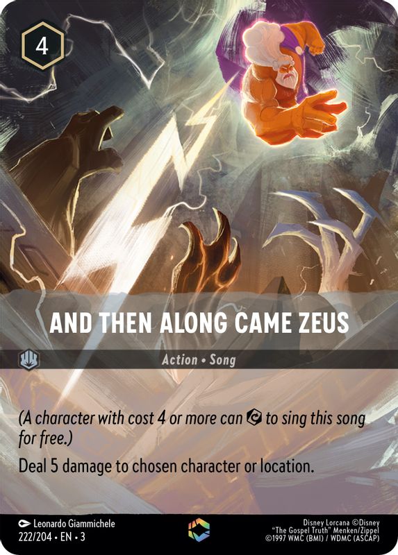 And Then Along Came Zeus (Alternate Art) - 222/204 - Enchanted
