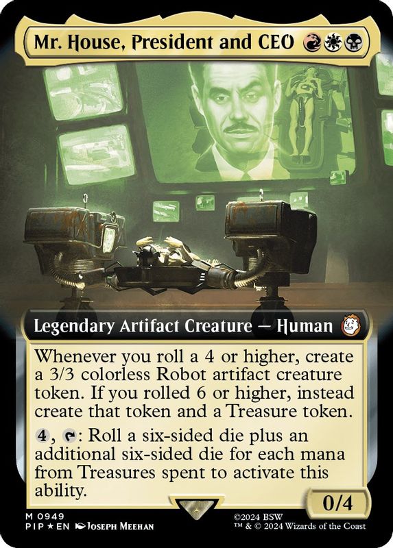 Mr. House, President and CEO (Extended Art) (Surge Foil) - 949 - Mythic