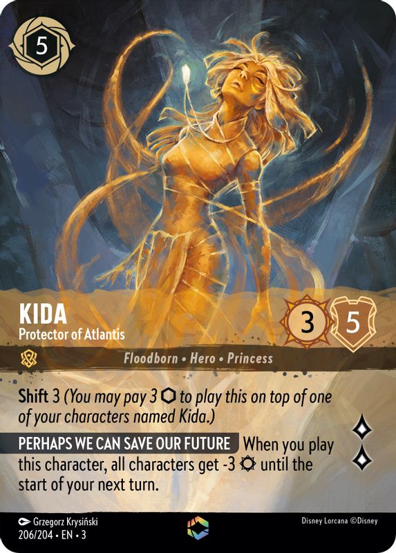 Kida - Protector of Atlantis (Alternate Art) - 206/204 - Enchanted