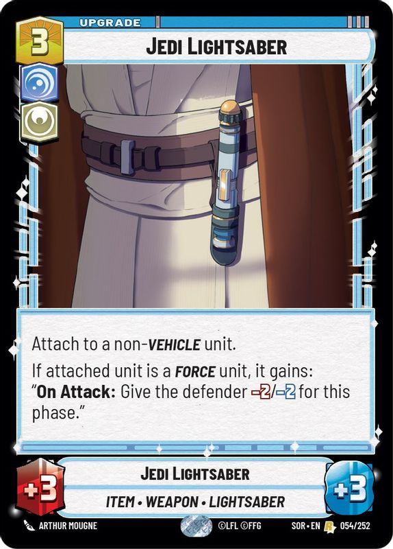 Jedi Lightsaber - 054/252 - Rare
