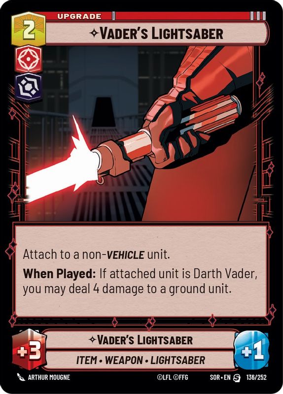 Vader's Lightsaber - 136/252 - Special
