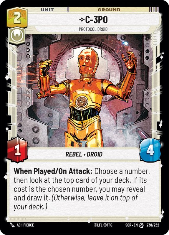 C-3PO - Protocol Droid - 238/252 - Special