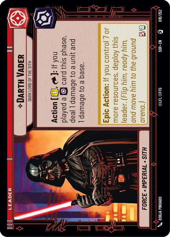 Darth Vader - Dark Lord of the Sith - 010/252 - Special