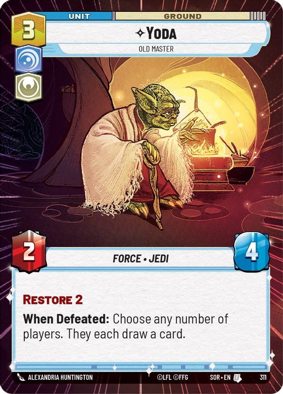 Yoda - Old Master (Hyperspace) - 311 - Uncommon
