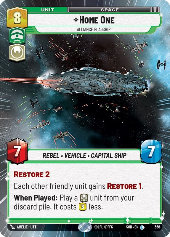 Home One - Alliance Flagship (Hyperspace) - 366 - Legendary