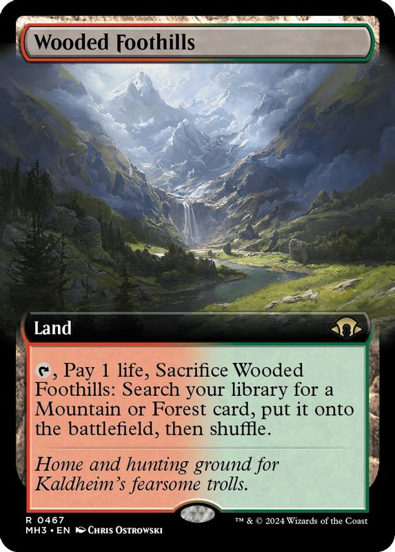 Wooded Foothills (Extended Art) - 467 - Rare