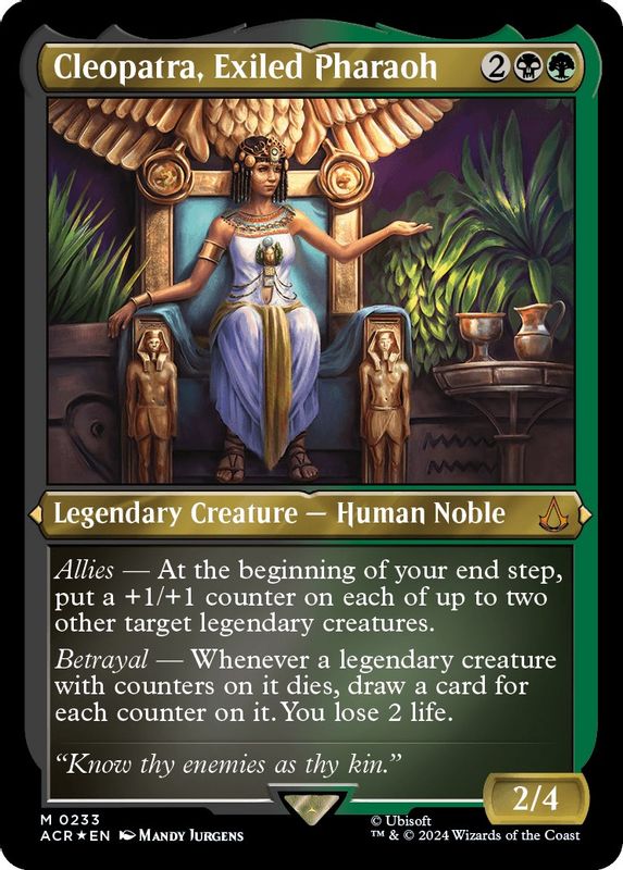 Cleopatra, Exiled Pharaoh (Foil Etched) - 233 - Mythic