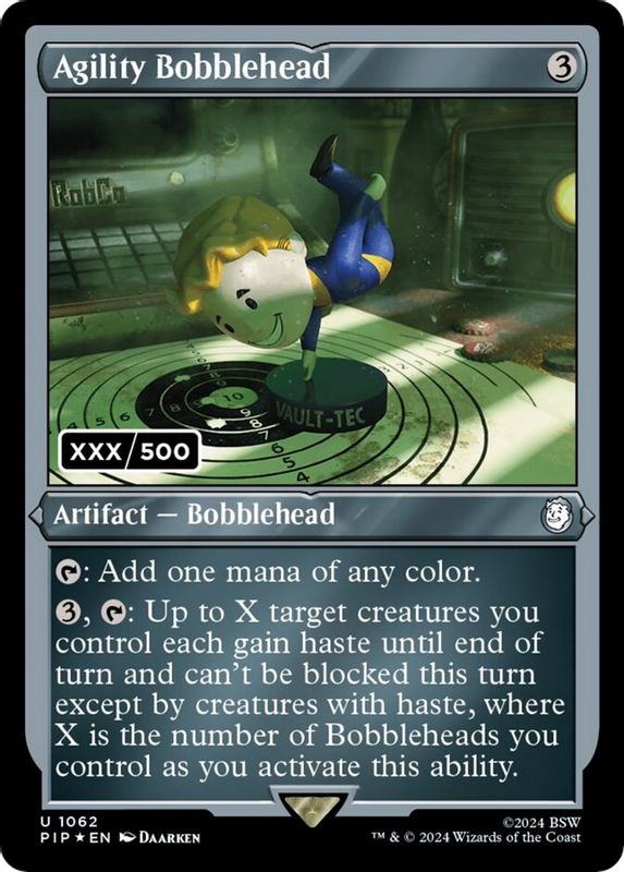 Agility Bobblehead (Serial Numbered) - 1062 - Uncommon