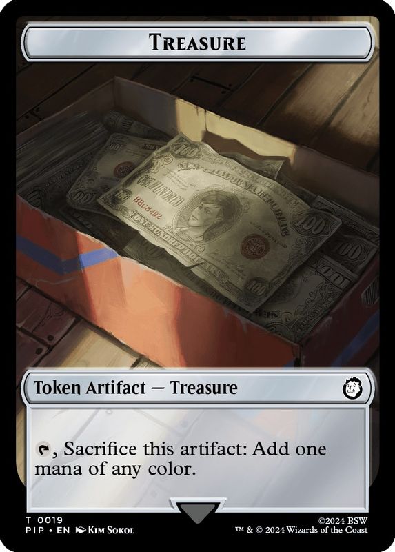 Treasure (0019) // Warrior Double-Sided Token - 19 // 5 - Token