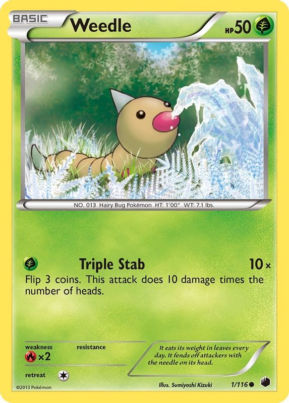 Weedle - 1/116 - Common
