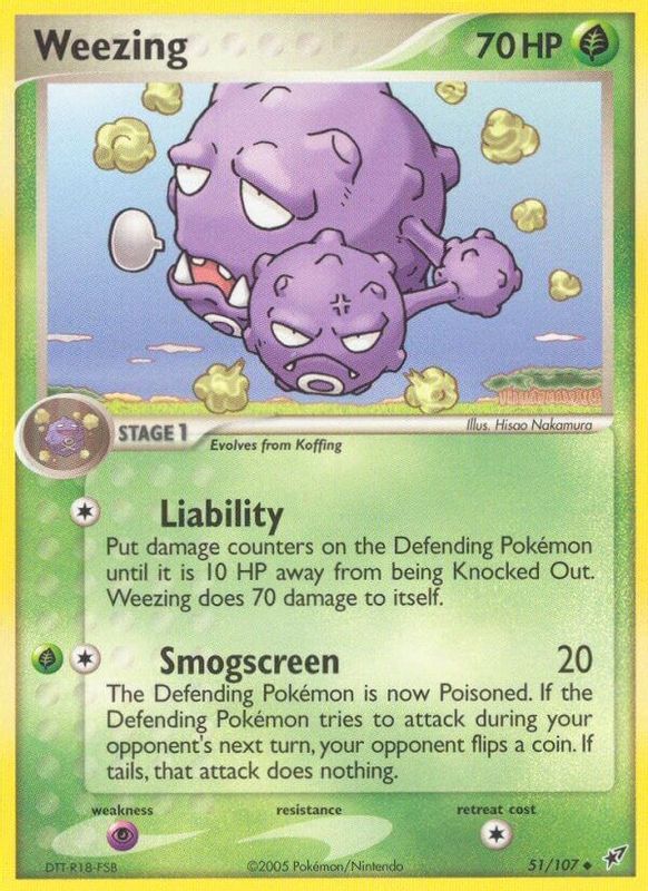 Weezing - 051/107 - Uncommon