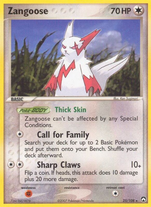 Zangoose - 025/108 - Rare