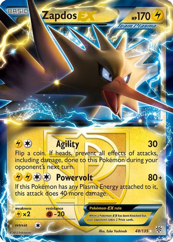 Zapdos EX (Team Plasma) - 48/135 - Ultra Rare