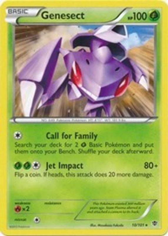 Genesect - 10/101 (BW Plasma Blast) - 010/101 - Holo Rare
