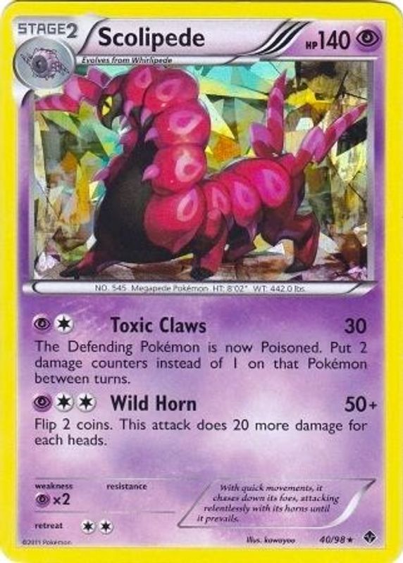 Scolipede - 40/98 (BW Emerging Powers) - 040/098 - Holo Rare