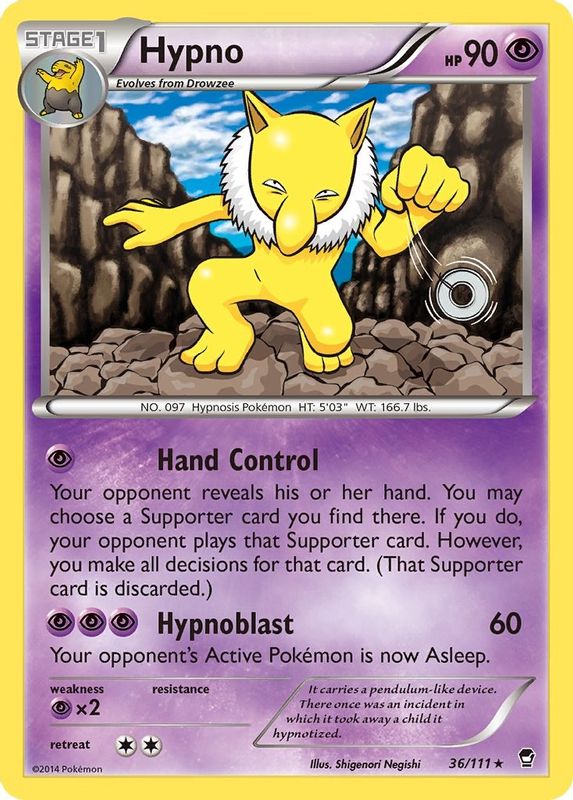 Hypno - 36/111 - Rare