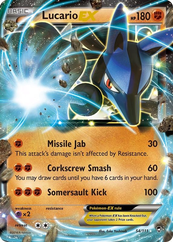 Lucario EX - 54/111 - Ultra Rare